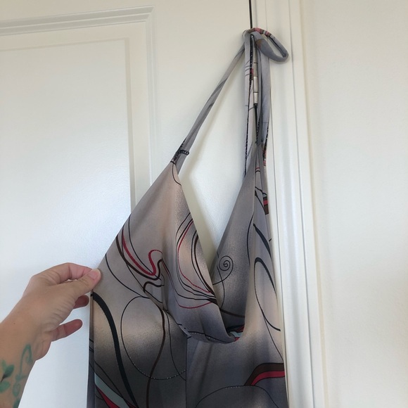 • Halter tie neck Hippie Boho/Disco Jumpsuit - Picture 3 of 5